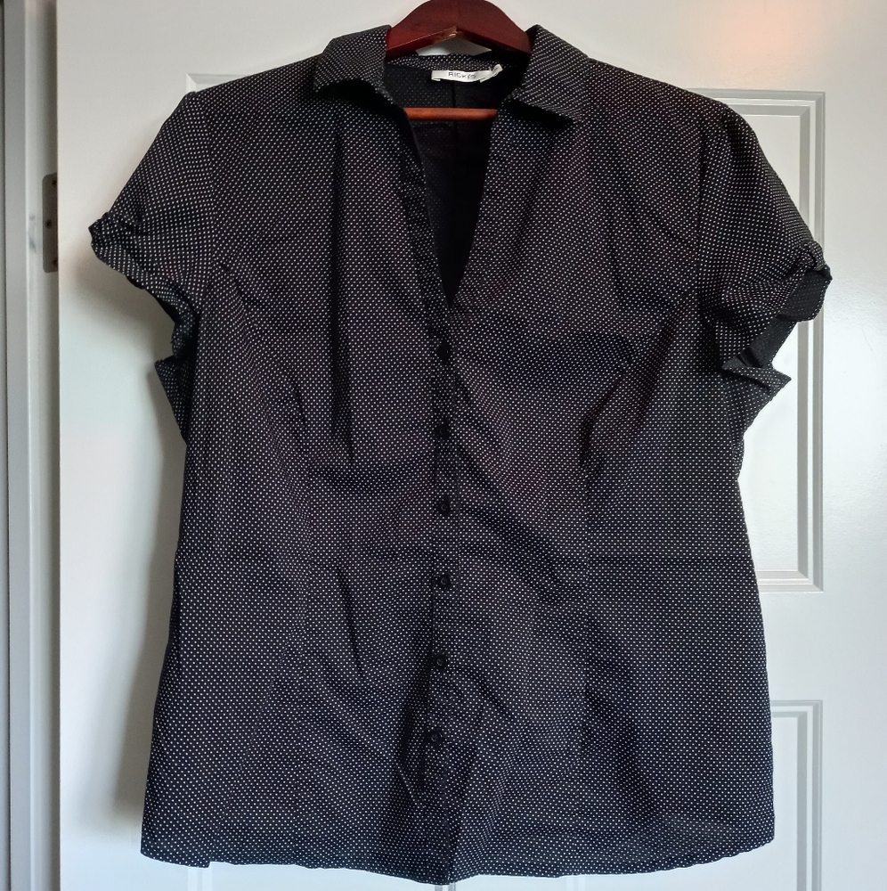 Ricki's Black & White Polka Dot Blouse